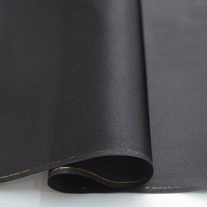 12mm Silk Organza 100% Silk Organza Fabric Black 55&#39;&#39; Width Thick Silk Organza Satin Fabric, Silk Sheer, Wedding Dress, By the Yard