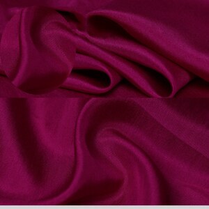 Tecido 100% seda habotai 8mm 45 &#39;&#39;de largura real roxo vermelho leve sensação arejada para forro, cachecóis pela jarda