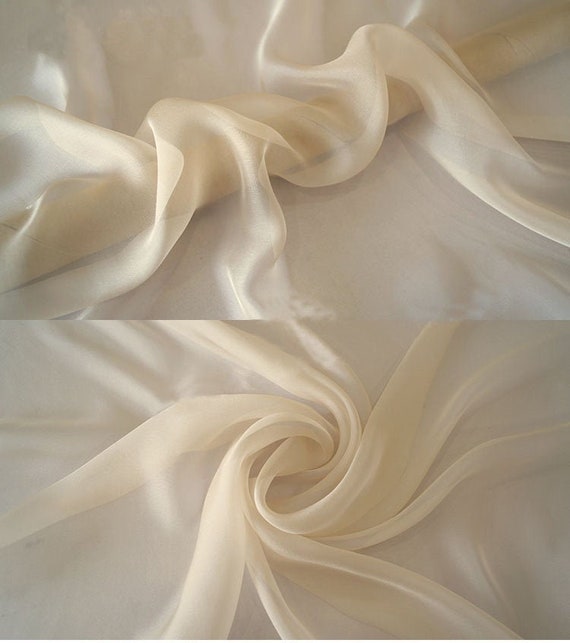 Silk Chiffon 100% Silk 5.5mm Sheer Light Weight Transparent