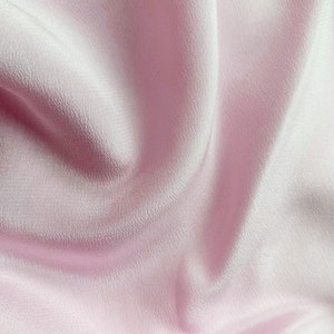 Light Pink Silk Crepe de Chine Fabric 100% Silk Crepe Fabric 14mm, 16mm 55&#39;&#39; Wide Silk CDC For Lining, Scarves By the Yard