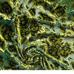 Pfingstrosenblume Seide ausgebrannter Samtstoff dünner und weicher Modecheongsam Stoff Jacquard Viskose Stoff von dem Hald Yard / von 1 Yard