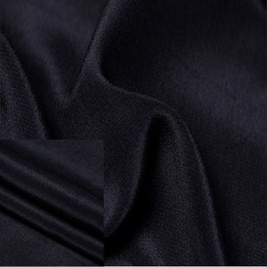 Navy Blue Color Silk Crepe de Chine Fabric 100% Silk Crepe Fabric 14mm, 16mm 55&#39;&#39; Wide Silk CDC For Lining, Scarves By the Yard