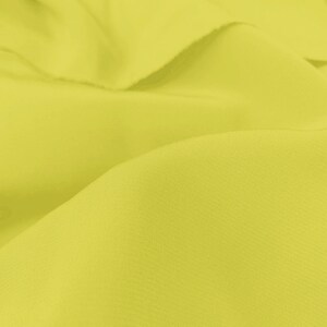 Bright Yellow Silk Crepe de Chine Fabric 100% Silk Crepe Fabric 14mm, 16mm 55&#39;&#39; Wide Silk CDC For Lining, Scarves By the Yard