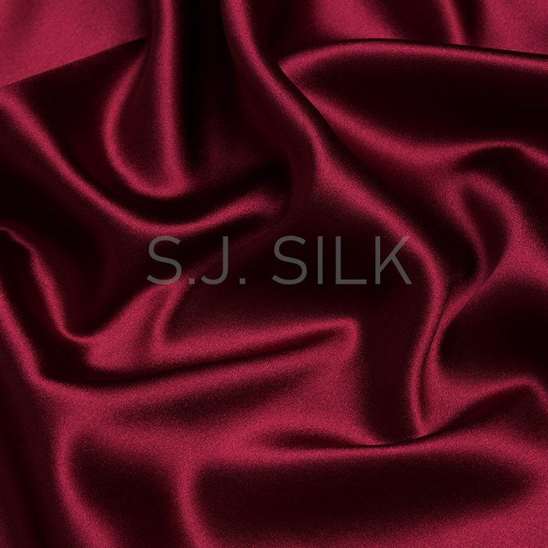 100 Pure Silk Fabric Satin Charmeuse Textiles 16m/M Red - China Silk Fabric  and Textile price