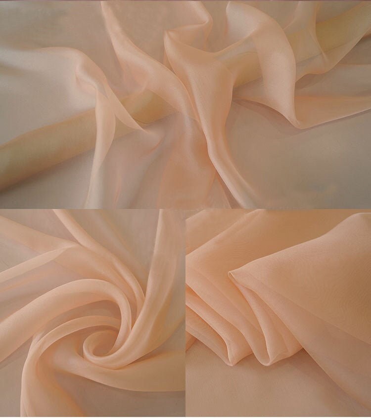 Silk Chiffon 100% Silk 5.5mm Sheer Light Weight Transparent