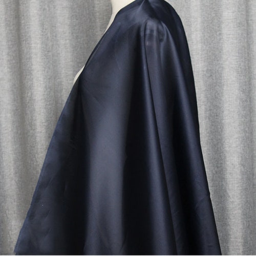 Navy Blue Silk Organza Fabric - Etsy