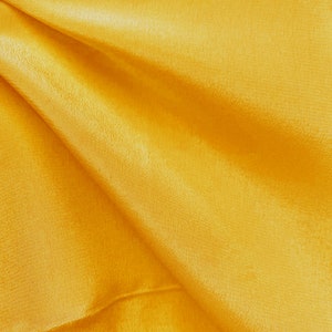 Gold Color Silk Crepe de Chine Fabric 100% Silk Crepe Fabric 14mm, 16mm 55'' Wide Silk CDC For Lining, Scarves By the Yard