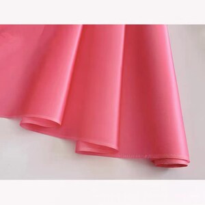 14mm Silk Organza 100% Silk Organza Fabric Peach Pink 55'' Width Thick Silk Organza Satin Fabric, Wedding Dress, By the Yard