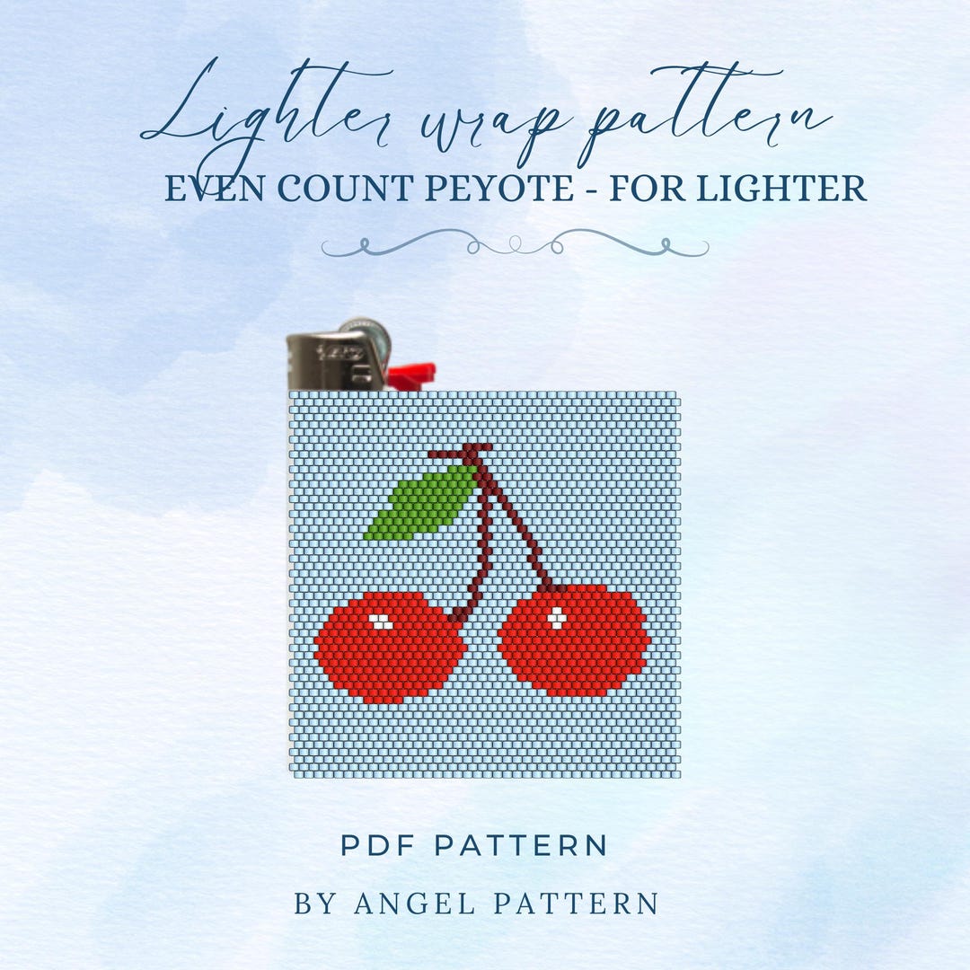 Beaded Lighters Pattern, Peyote Stitch, Seed Bead Design, DIY Beading ...