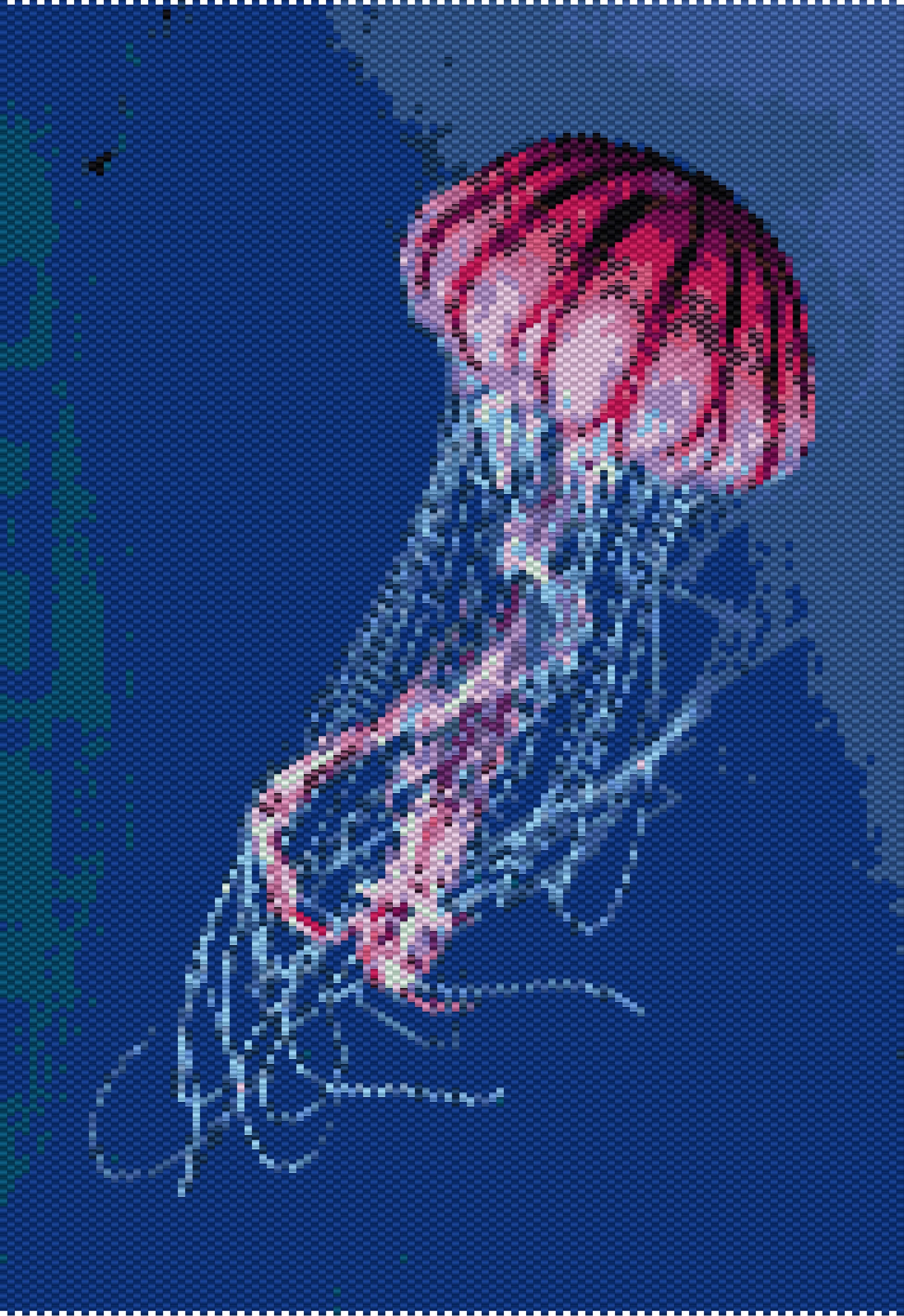 Jellyfish Pdf Pattern Brick Stitch Patterns Instant - Etsy