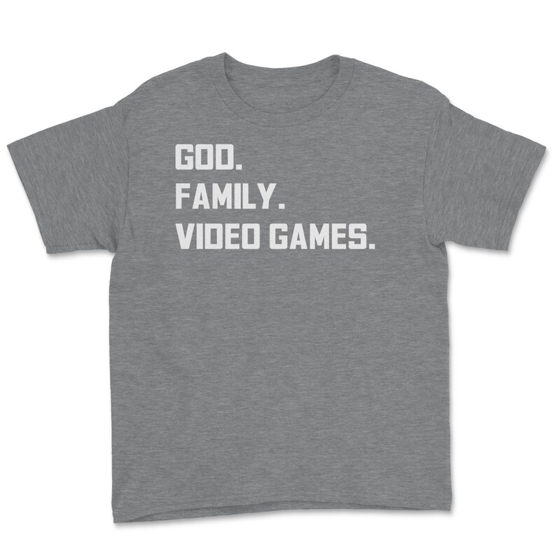 God Funny Obsessed Gamer Video Game Player Gift Youth Tee Family Video Games