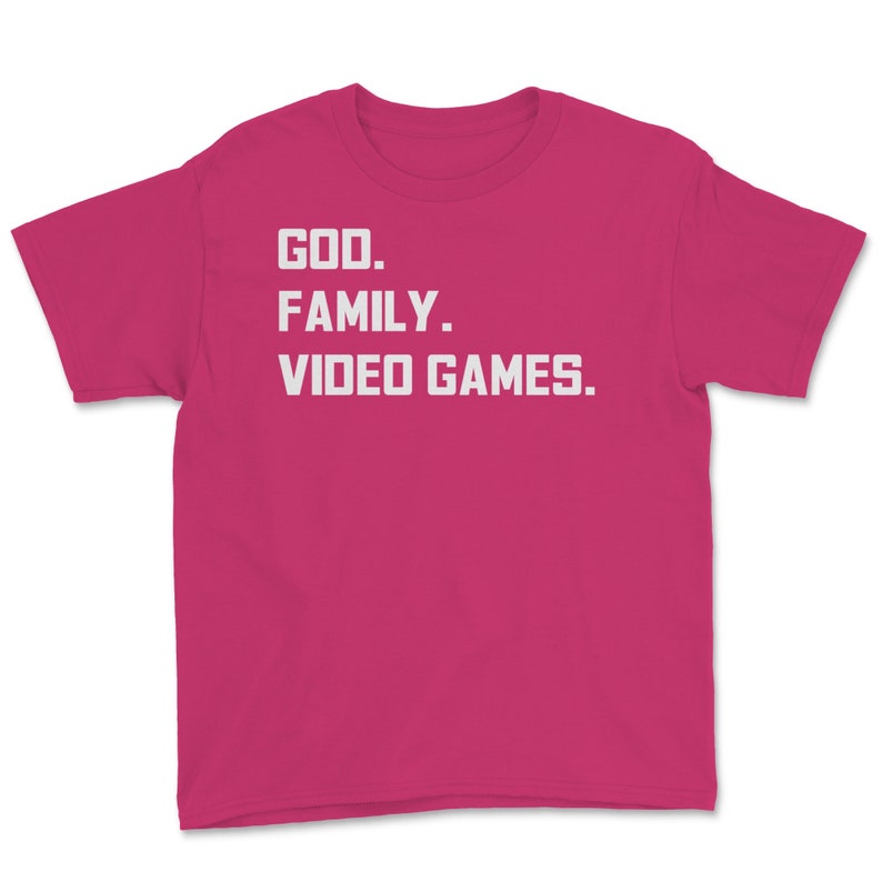 God Funny Obsessed Gamer Video Game Player Gift Youth Tee Family Video Games