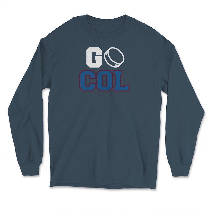 Go Colorado Hockey Hometown Ice Hockey Fan COL Long Sleeve T-Shirt