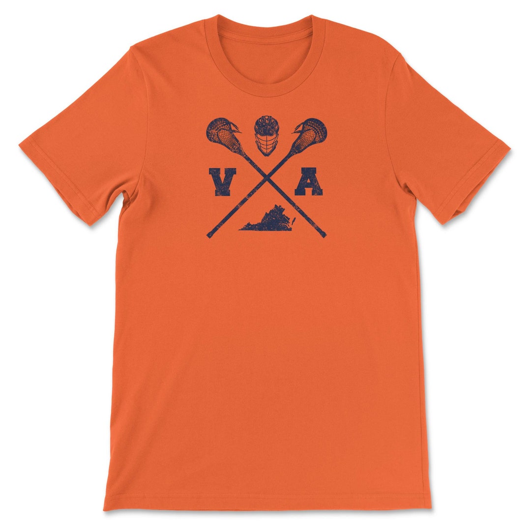 Virginia Lacrosse LAX Sticks & Helmet Weathered Unisex Tshirt Etsy