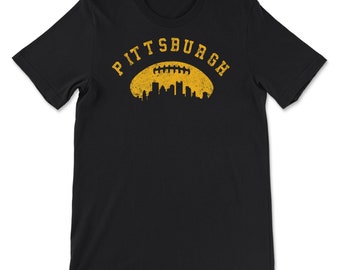 Buy Vintage Pittsburgh Pennsylvania Football City Skyline Gameday Online in  India 