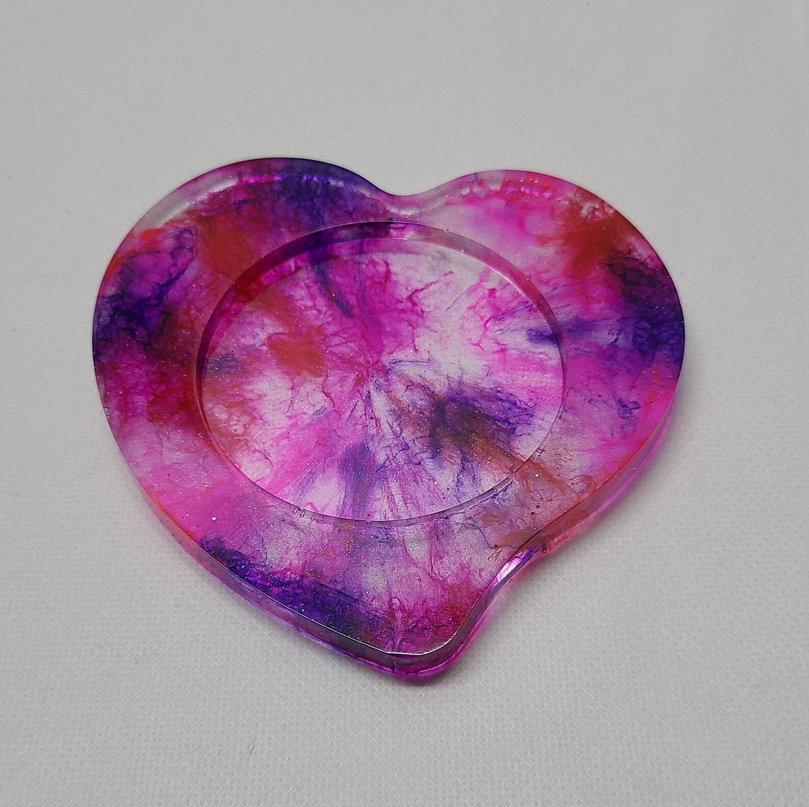 Heart Handcrafted Coaster Set of 2 Etsy