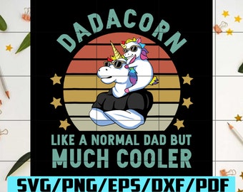 Download Unicorn Dad Svg Etsy