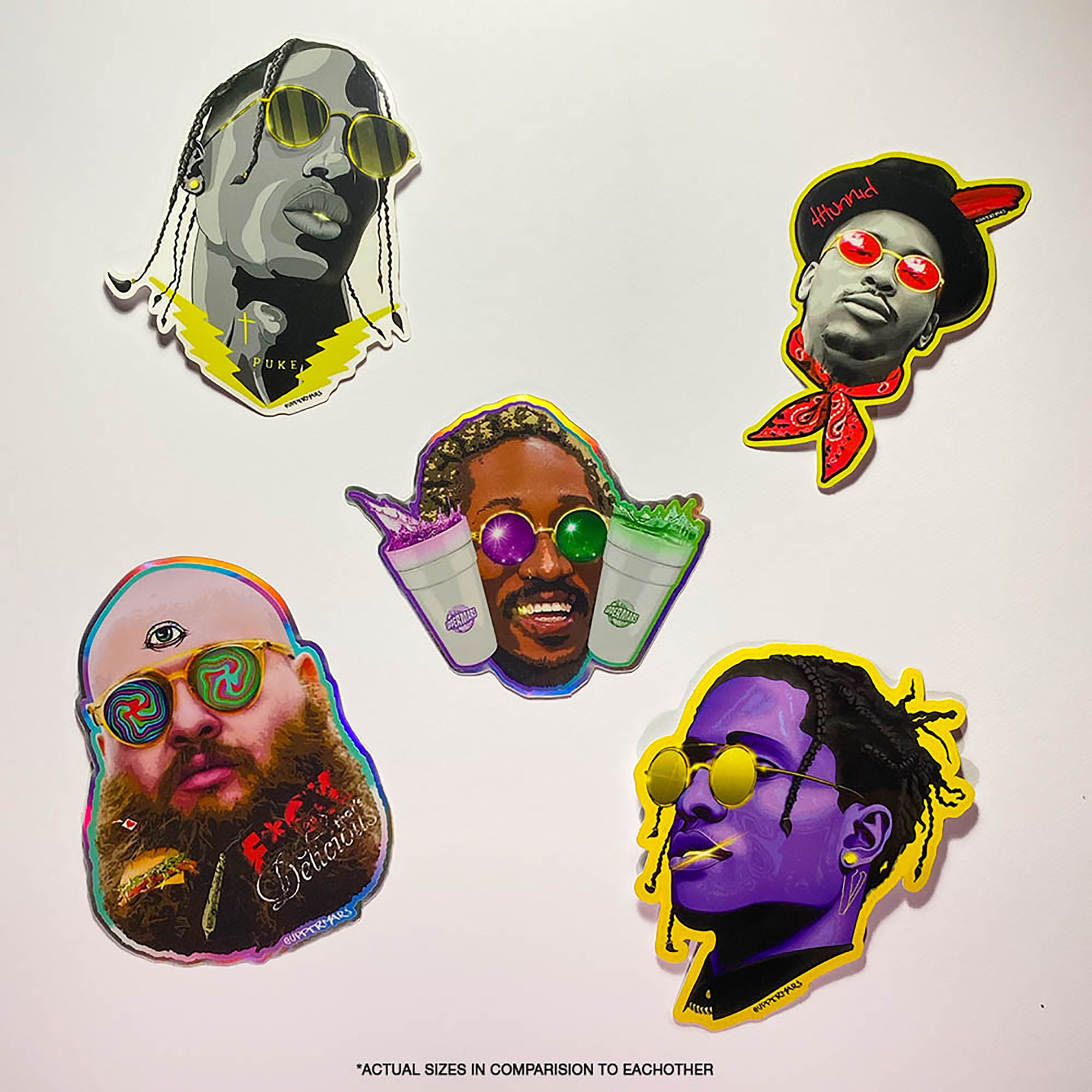 Rapper Sticker Set - Etsy