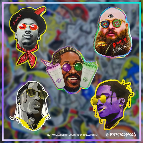 Rapper Sticker Set