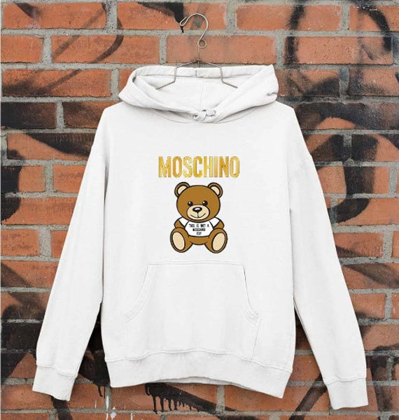 mens moschino teddy bear sweatshirt