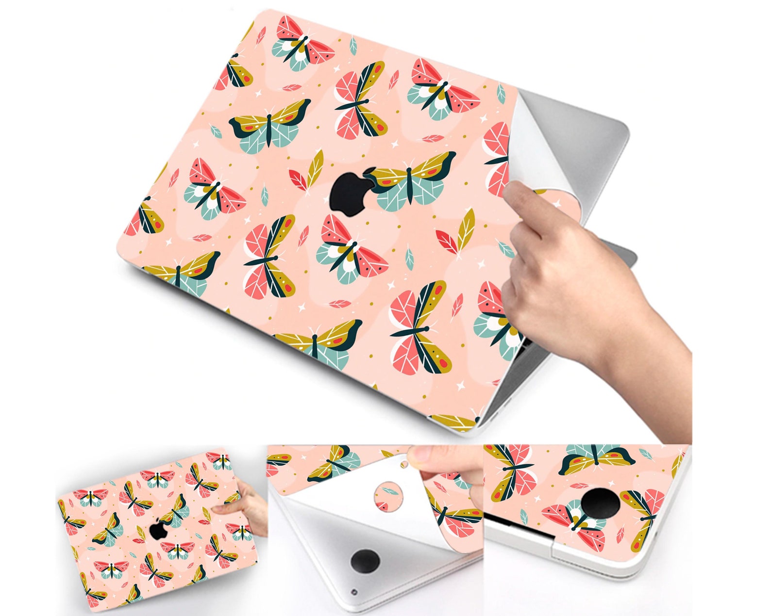Rosa Aufkleber für Macbook Vinyl Laptop Schutz Aufkleber mit | Etsy