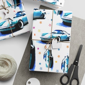 Carta da regalo auto sportiva tedesca / 1 pezzo / regalo di Natale / riciclabile