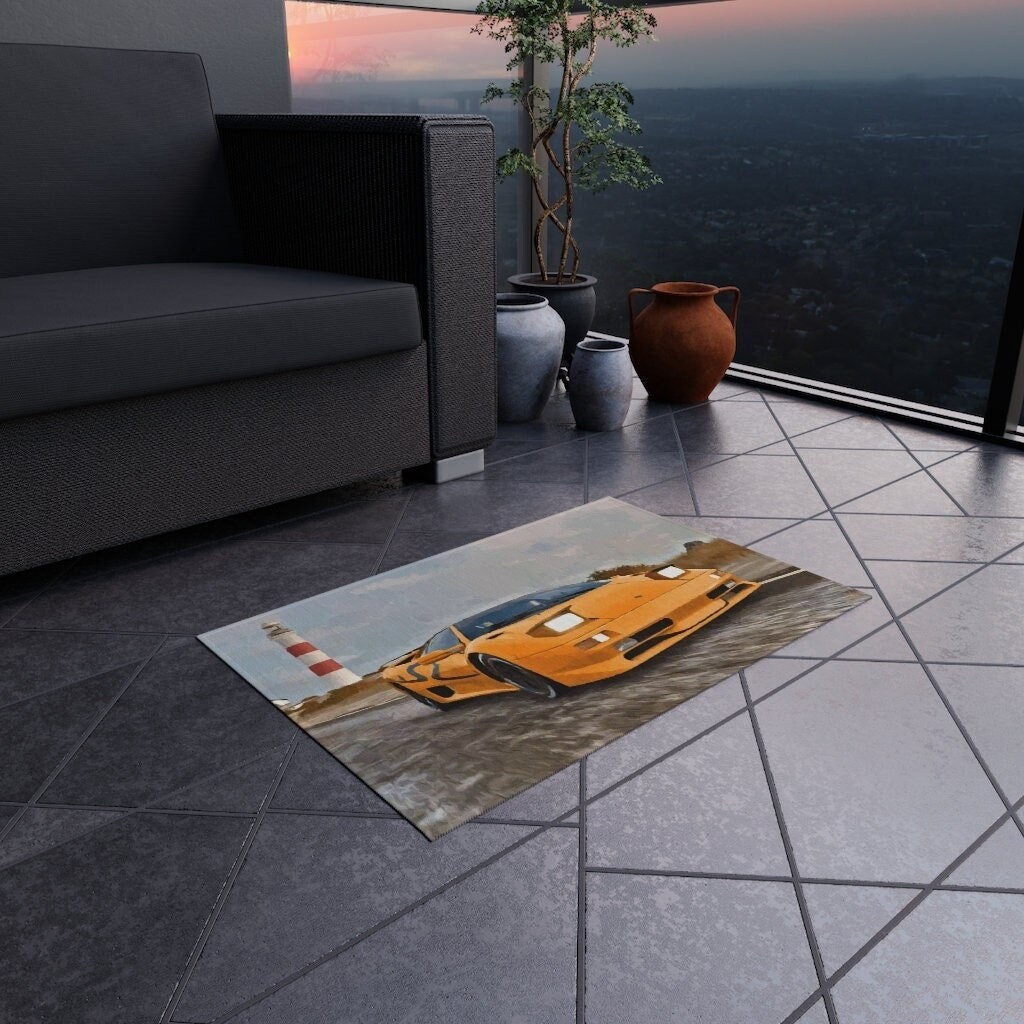 Diablo Rugs Lamborghini Diablo SV Painting Rug: Italian Supercar Art, Non-slip - Etsy