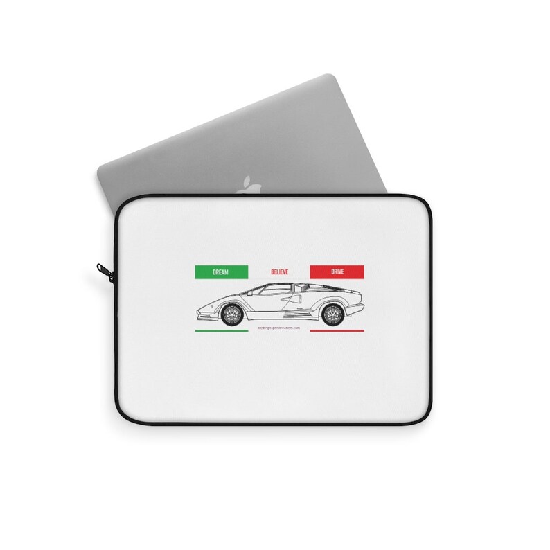 Lamborghini Countach Supercar Laptop Sleeve Inspirational