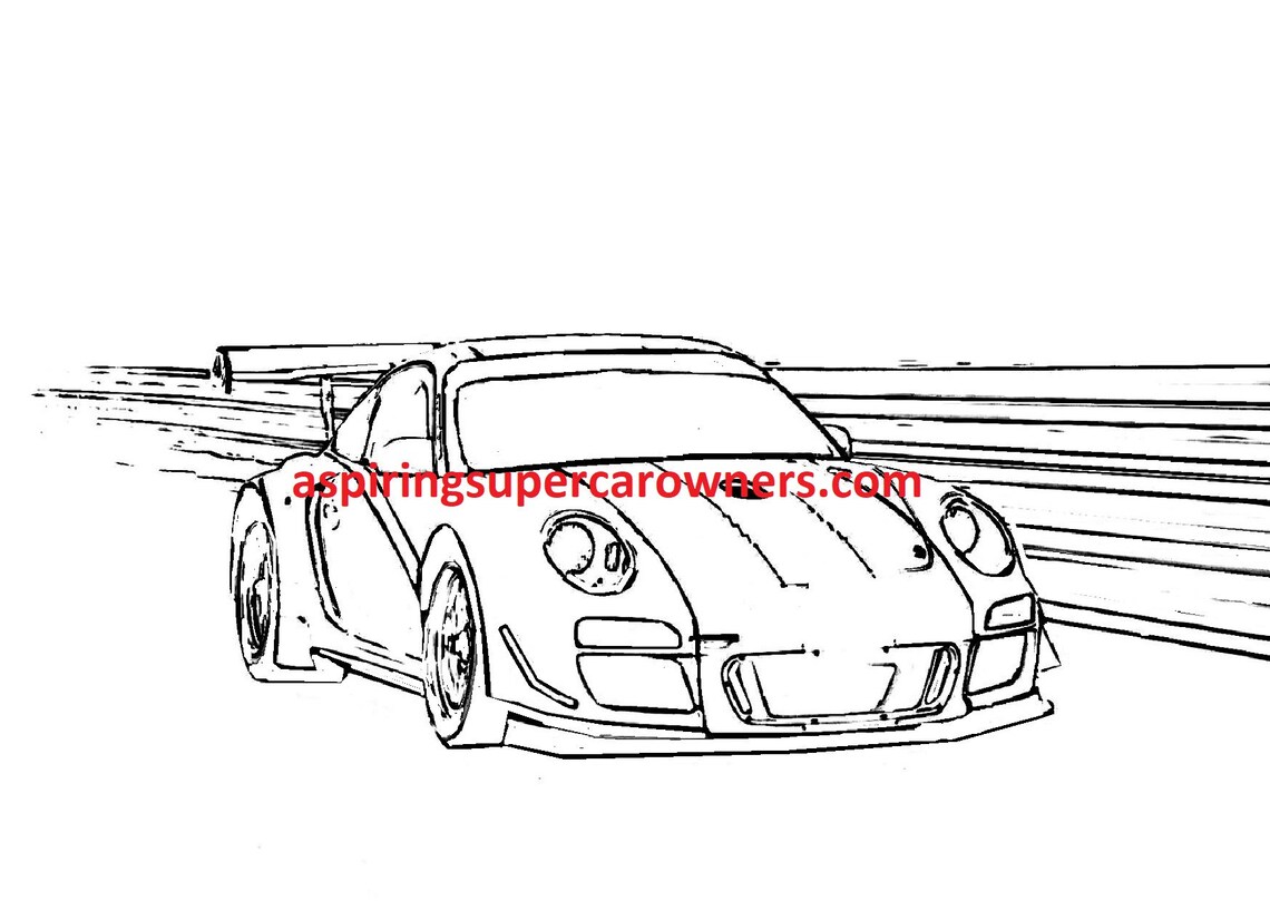 Adult Coloring Book Cars Kids Coloring Book Cars 40 Pages to Color Kids