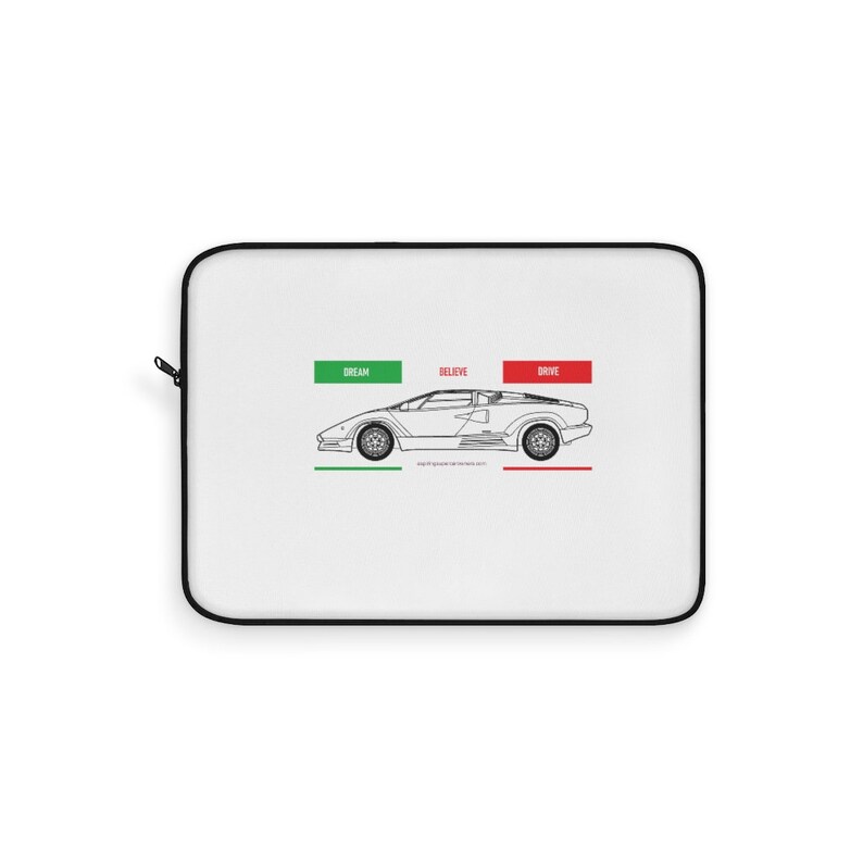 Lamborghini Countach Supercar Laptop Sleeve Inspirational