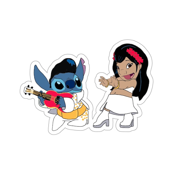 Lilo and Stitch Elvis and Priscilla Stickers 