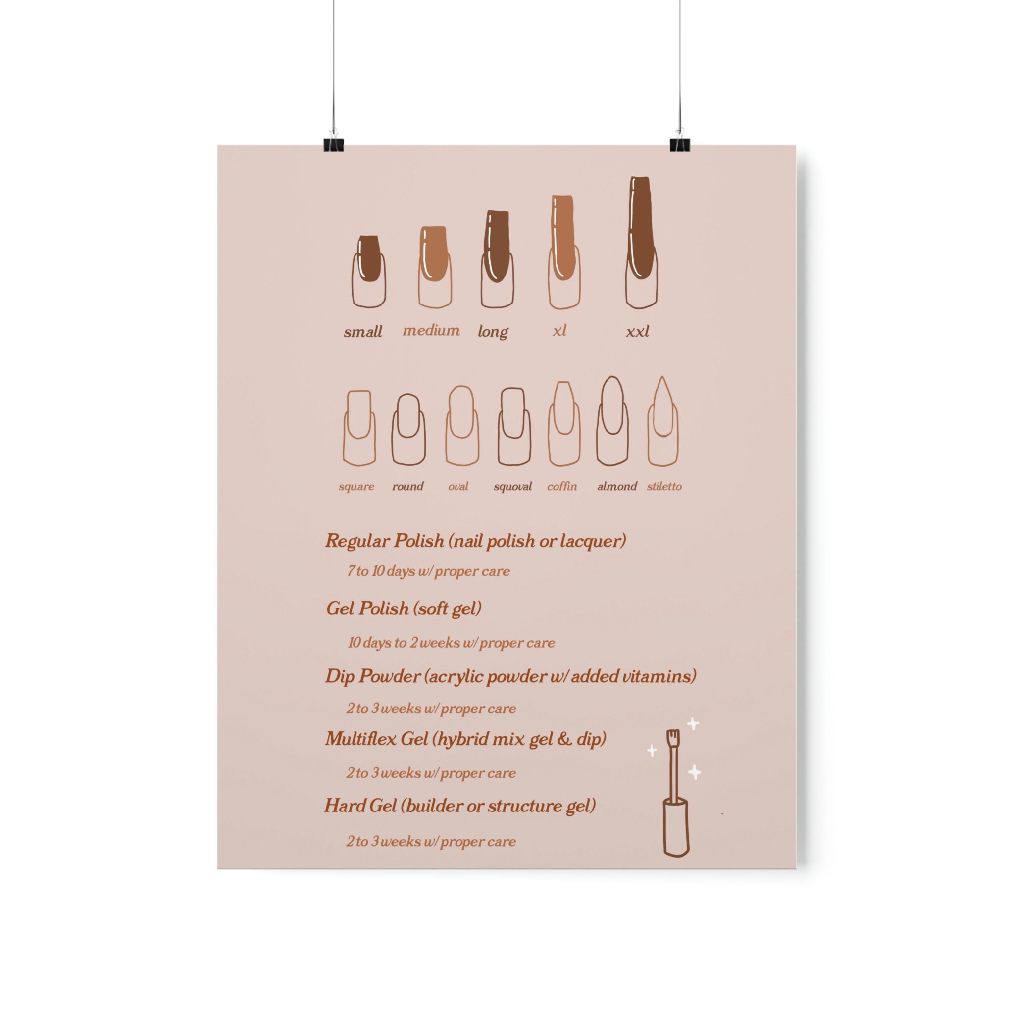 Informational Nail Salon /keep Your Nail Salon Organized With Our Fill ...