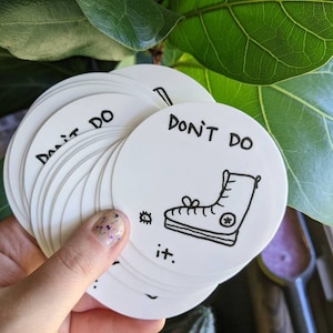 Don&#39;t do it/Save the Bugs Sticker - She&#39;s tea and bees Original Art Sticker