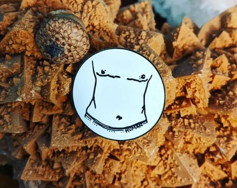 Non-Binary Human Hard Enamel Pin / Lapel Pin / Art Badge