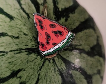 Watermelon Hard Enamel Pin / Lapel Pin / Art Badge