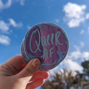 Queer AF Sticker - She&#39;s tea and bees Original Art Sticker