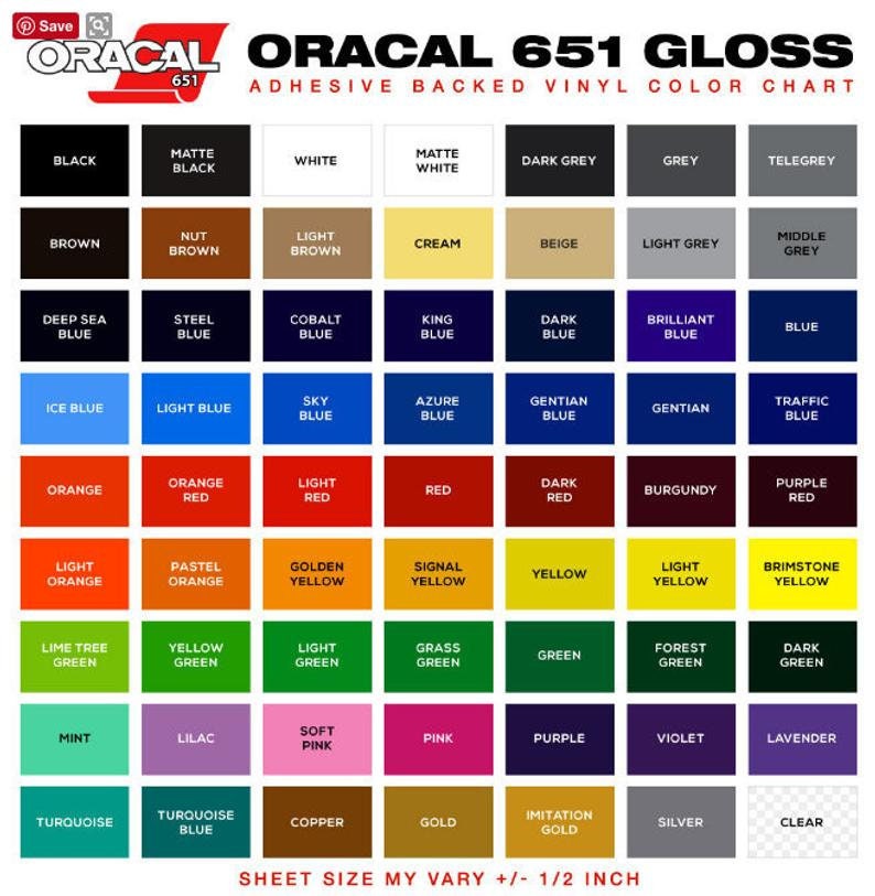 Oracal 651 Permanent Adhesive Vinyl – This Girls Vinyl Shop