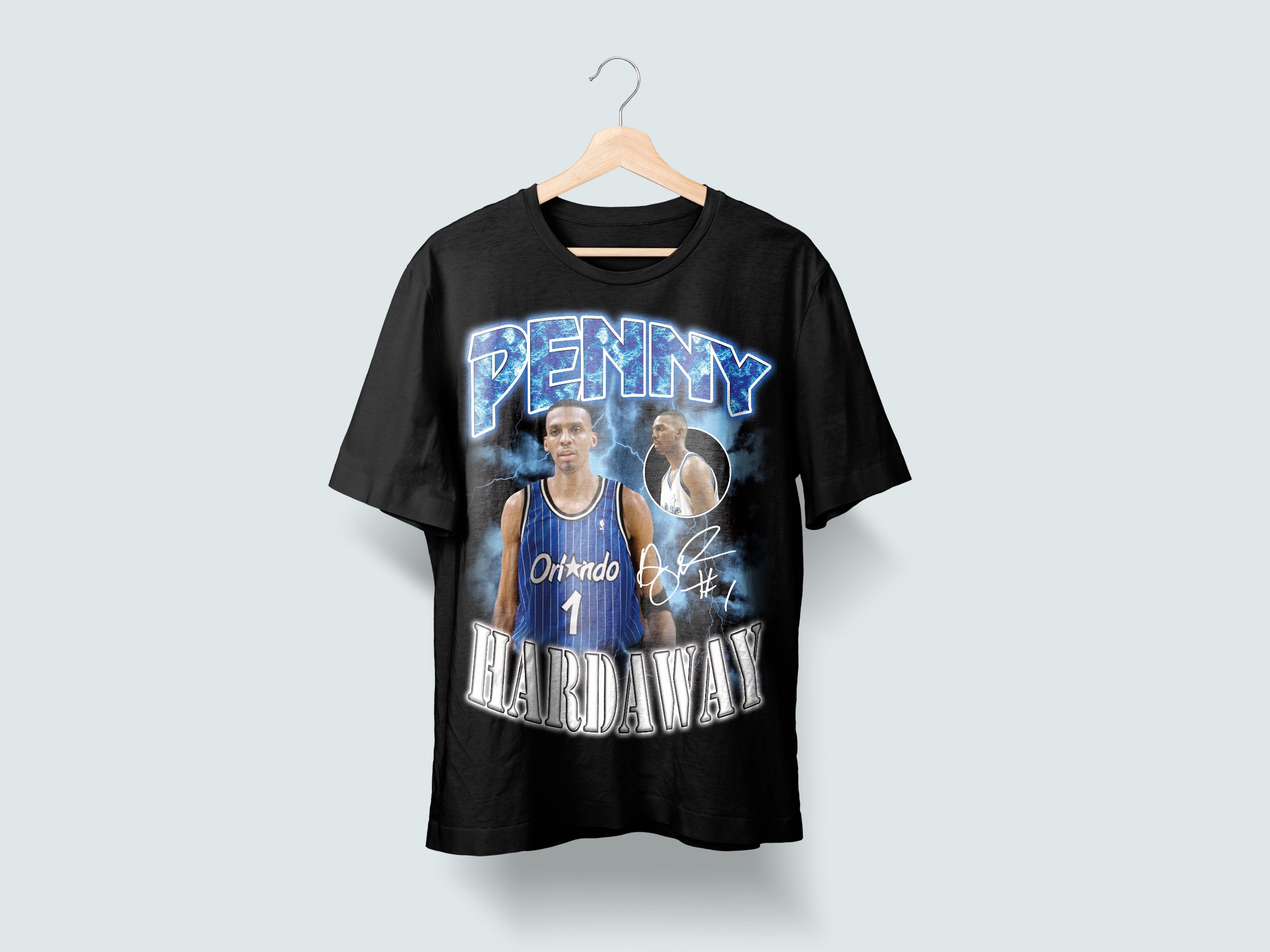 Women's Penny Hardaway Midnight Mascot T-Shirt - Black - Tshirtsedge