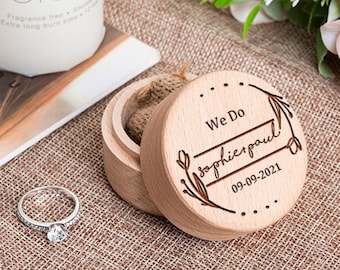 bride and groom ring box