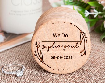 bride and groom ring box