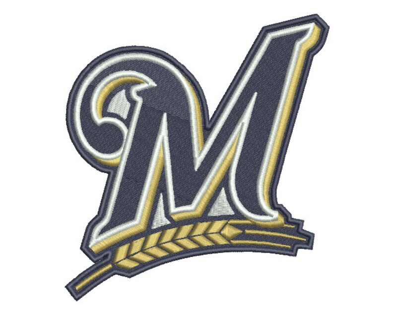 Milwaukee brewers embroidery design 2 3 sizes  etsy Milwaukee brewers embroidery design 2 3 sizes  etsy