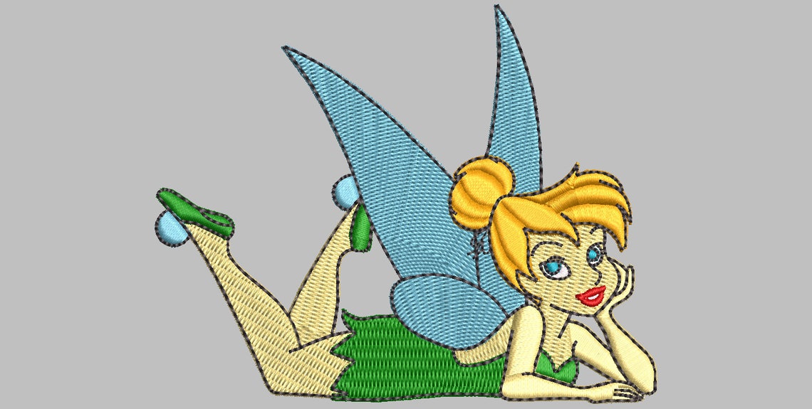 Tinkerbell embroidery design 4 4 sizes  etsy Tinkerbell embroidery design 4 4 sizes  etsy