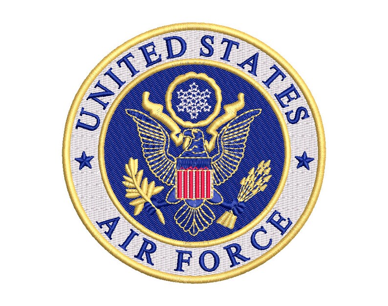 U.S Air Force Embroidery Design #2-3 SIZES
