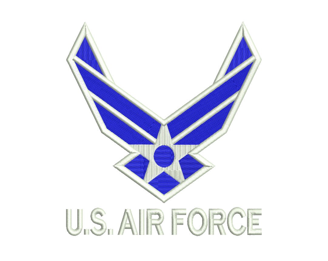 U.S Air Force Embroidery Design #2-3 SIZES