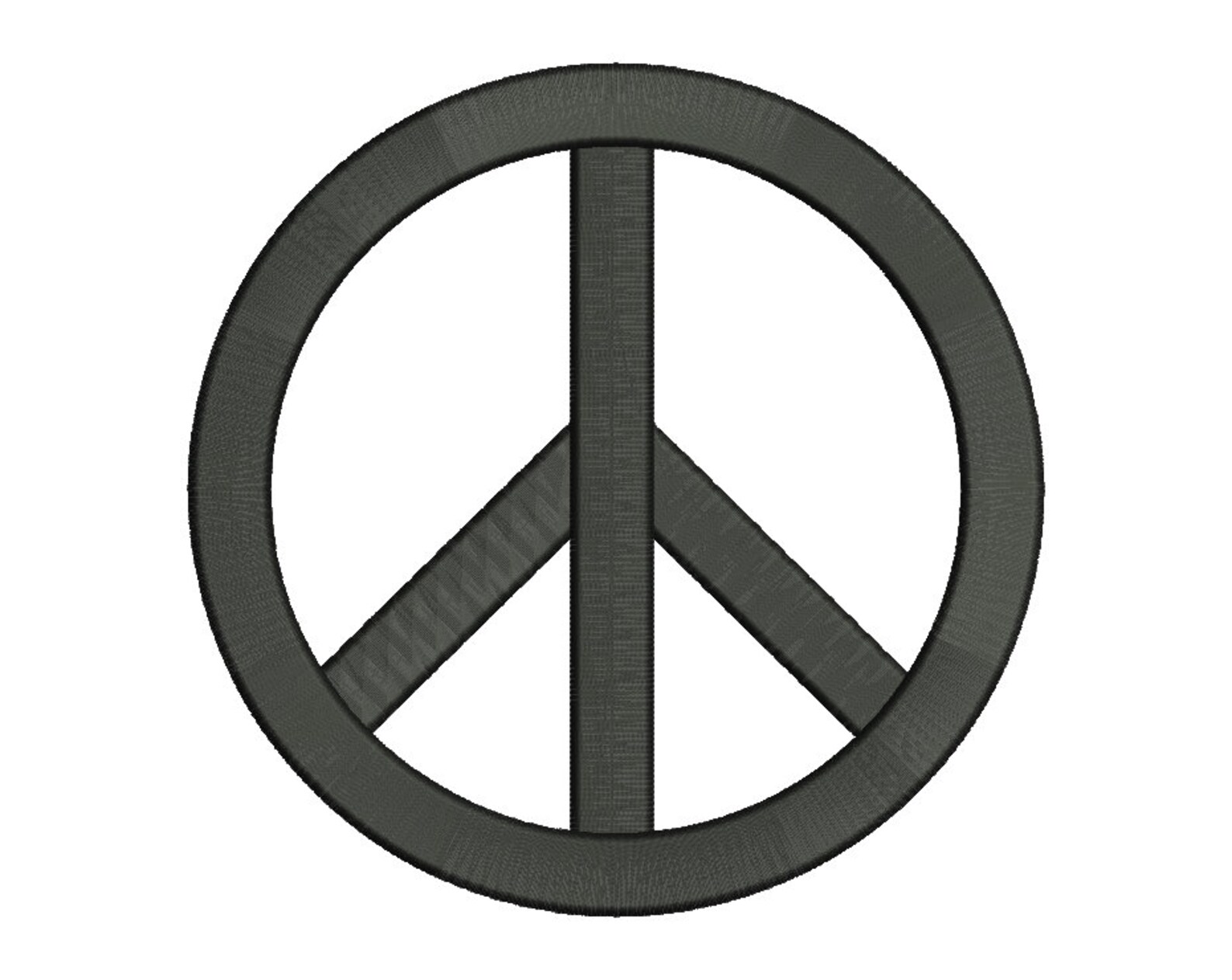 Peace Sign Embroidery Design 5 SIZES | Etsy