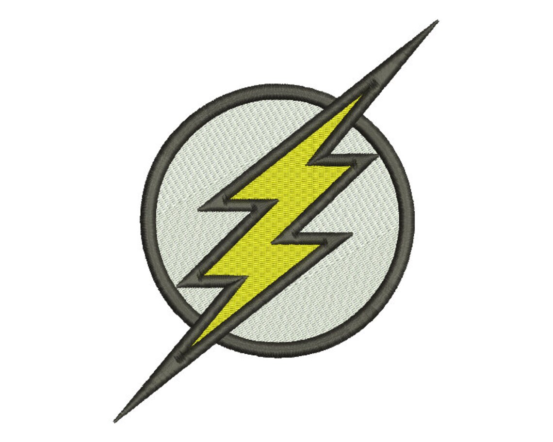 The Flash Embroidery Design 4 SIZES Etsy
