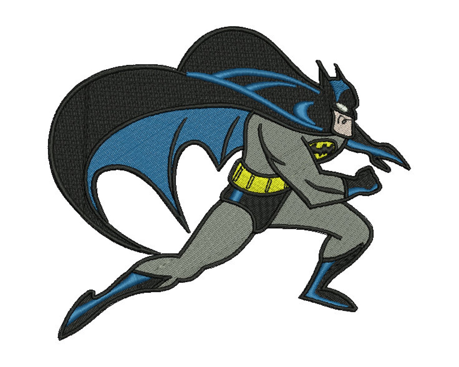 Batman Embroidery Design 1 3 SIZES Etsy