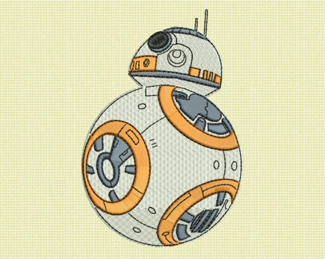 BB8 Embroidery Design 5 SIZES | Etsy