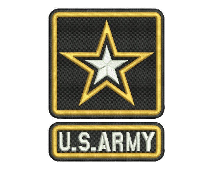 U.S. Army Embroidery Design 2 2 SIZES Etsy