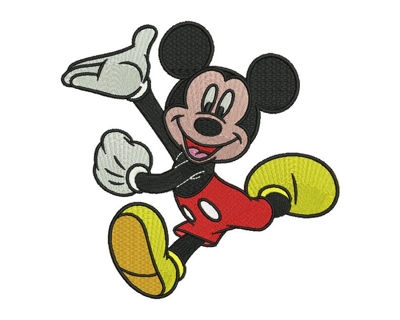 Mickey Embroidery Design 1 5 SIZES Etsy